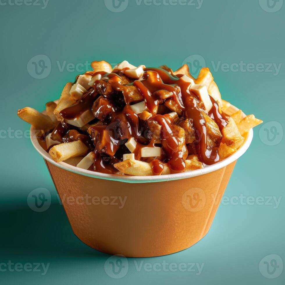 Poutine with Chicken Gravy and Cheese Curds photo