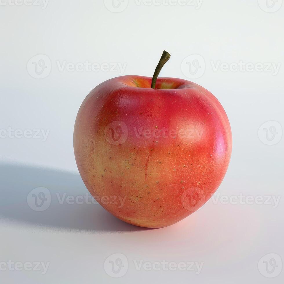 Fresh Red Apple Isolated on White Background photo