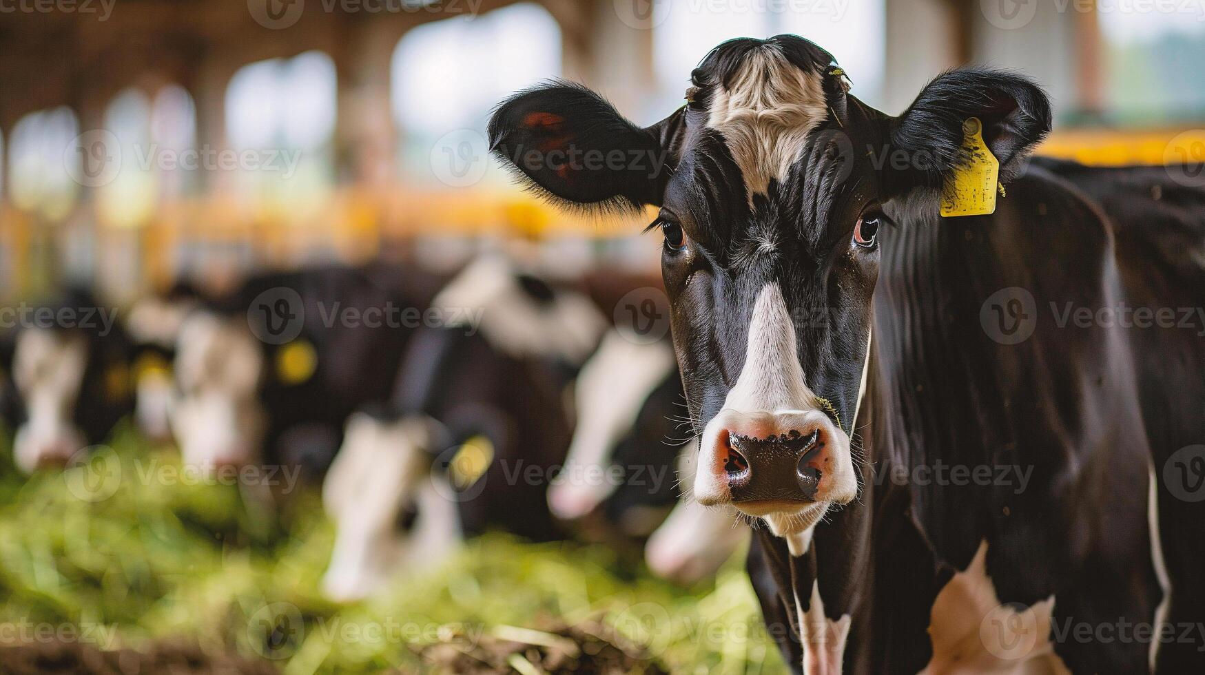Cows in a farm photo
