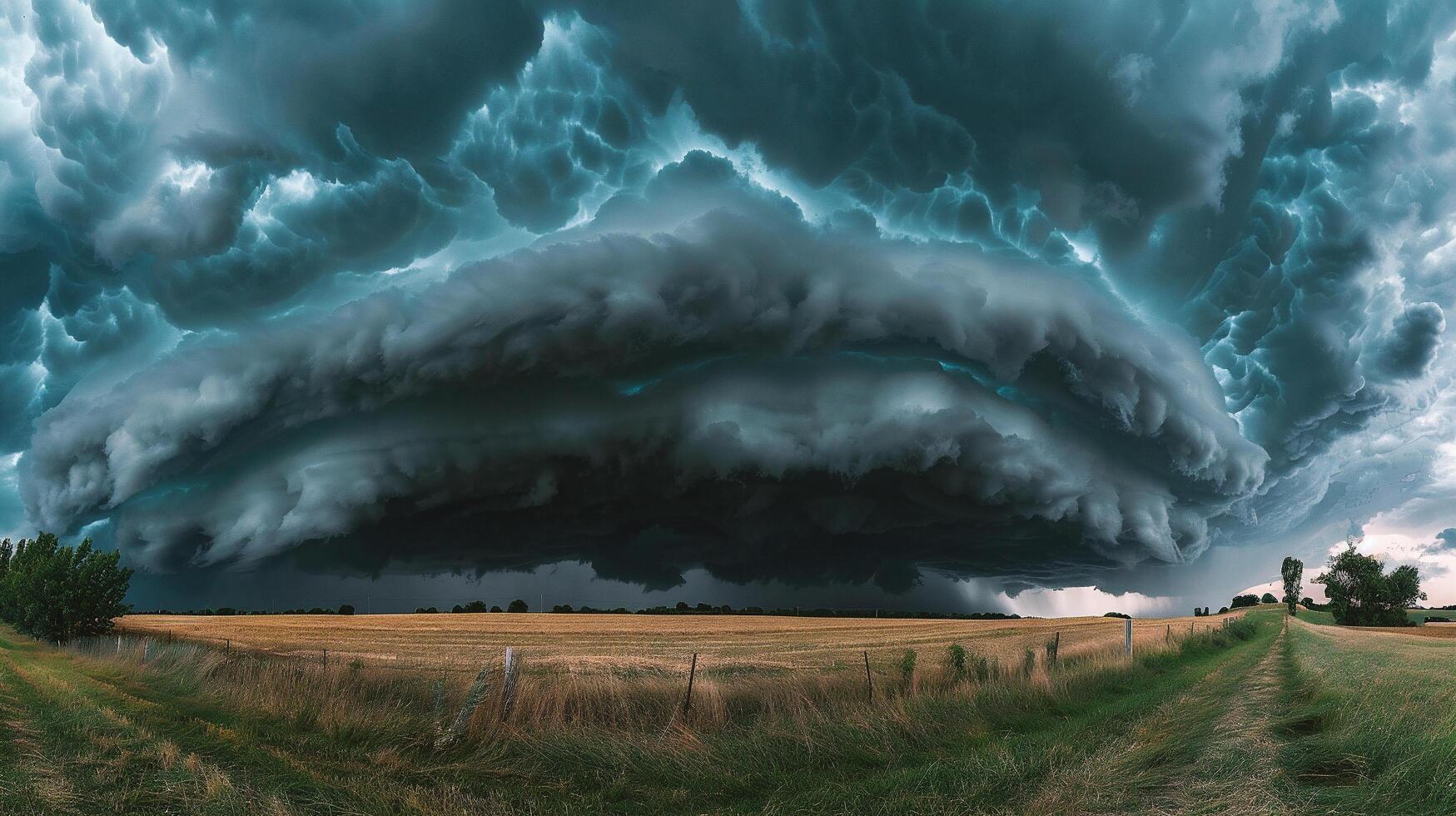 Dramatic stormy sky with dark clouds. Dark stormy sky background photo