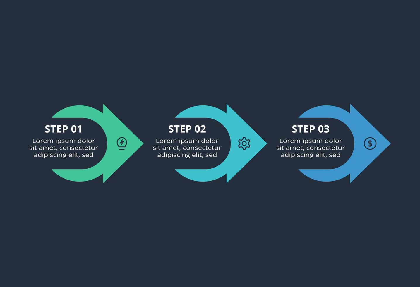 Creative infographic with 5 elements, presentations, illustration. Template for web on a black background. vector