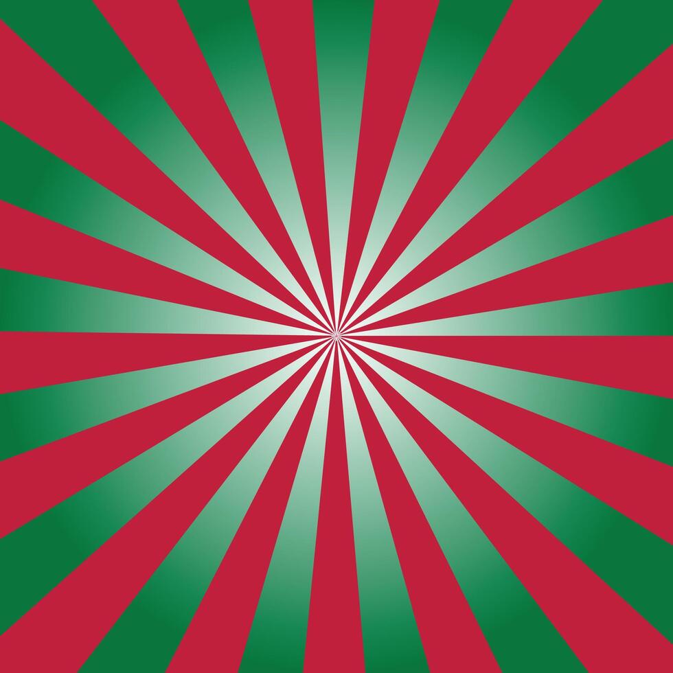 Red and Green light Sunburst abstract texture Background vector