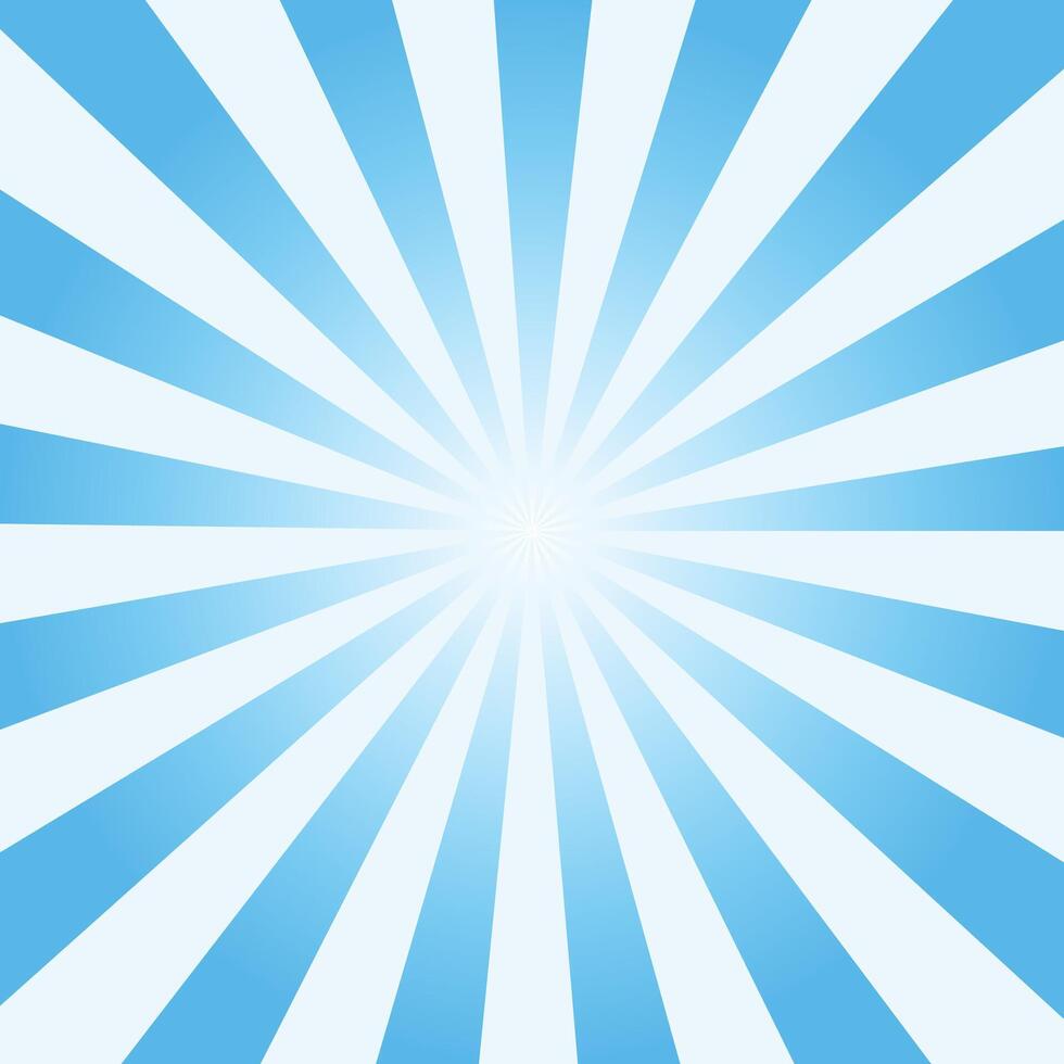 Blue and White light Sunburst abstract texture Background vector