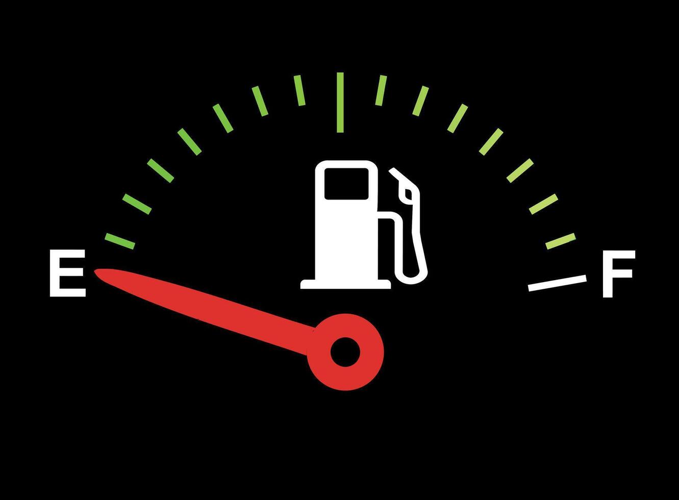 Illustration of a car fuel level sensor vector