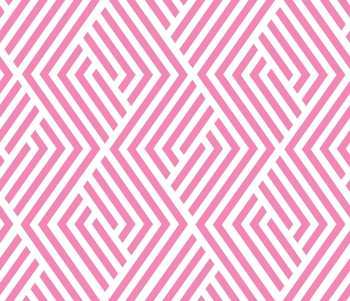 Seamless pink linear pattern for background and packaging vector