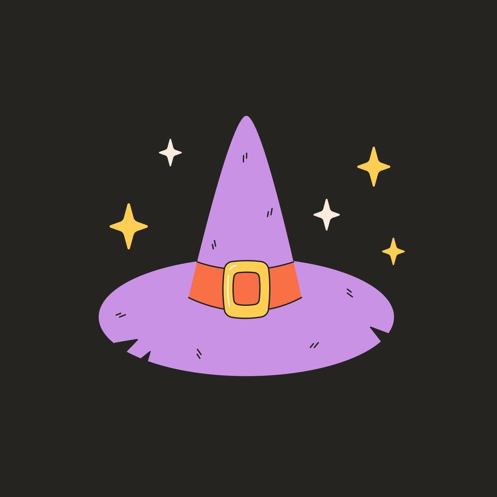 Witch hat. Magic, witchcraft. vector
