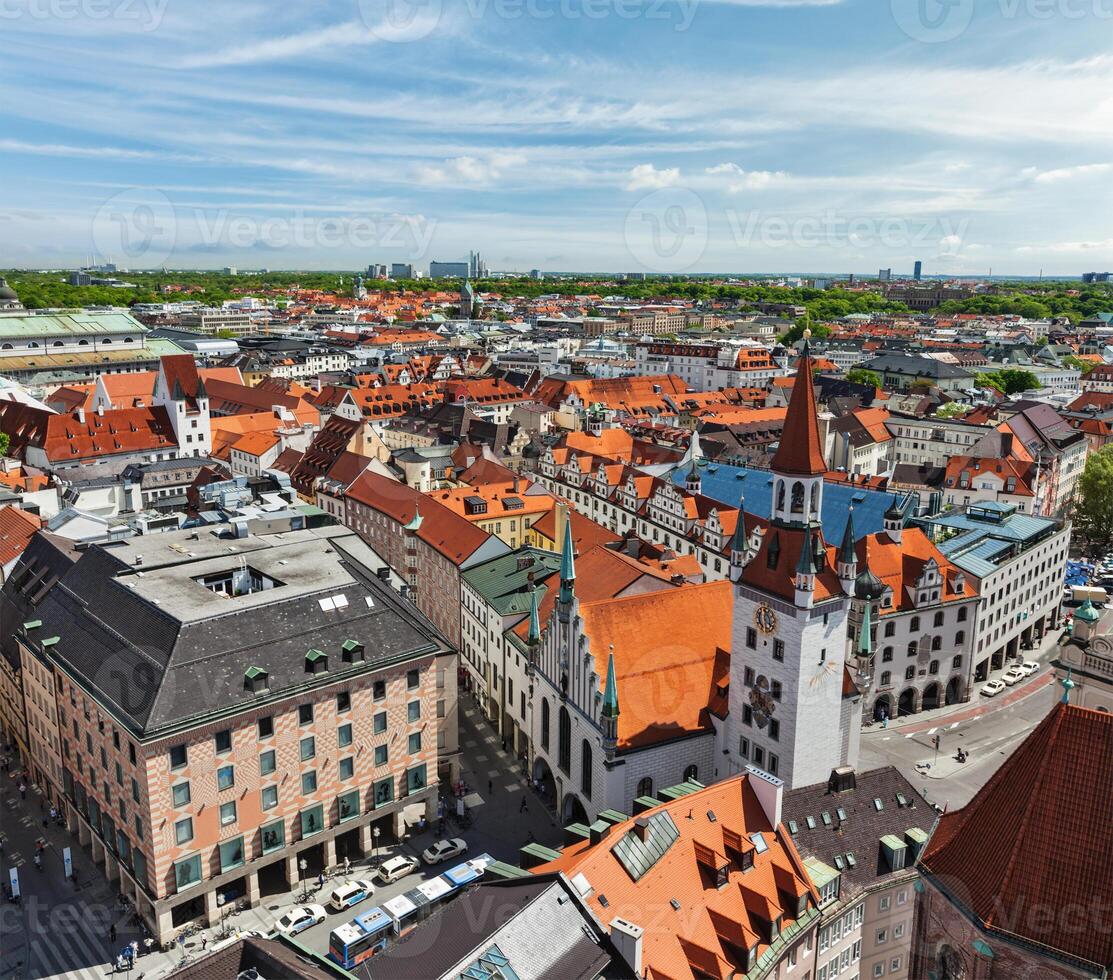 Aerial view of Munich photo