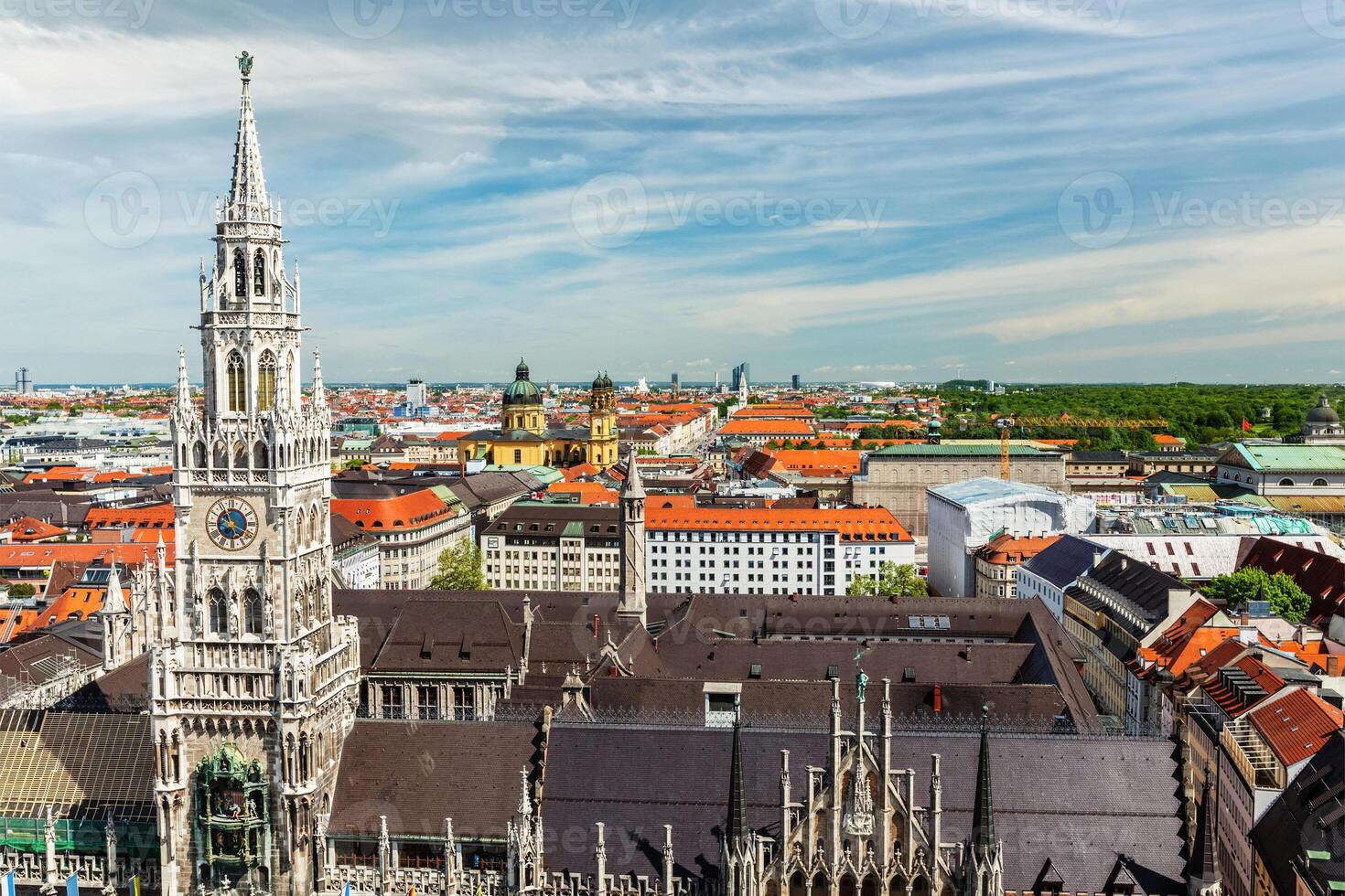 Aerial view of Munich, Germany photo