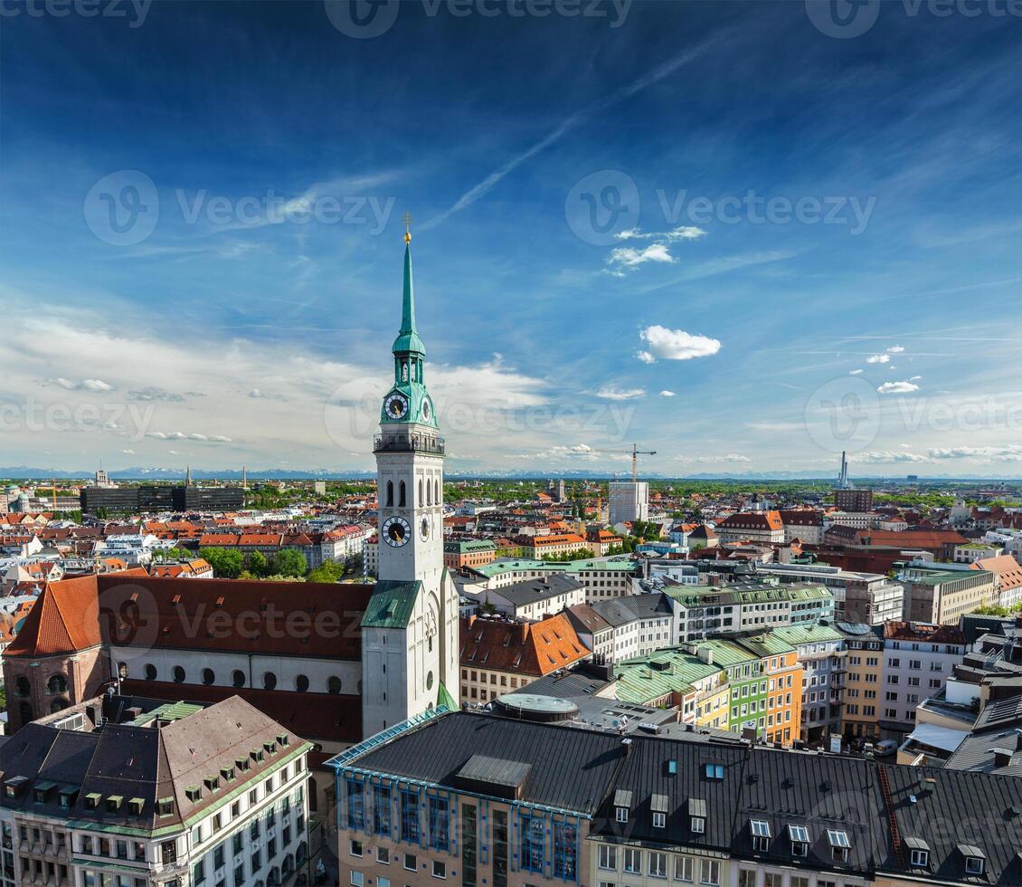 Aerial view of Munich photo