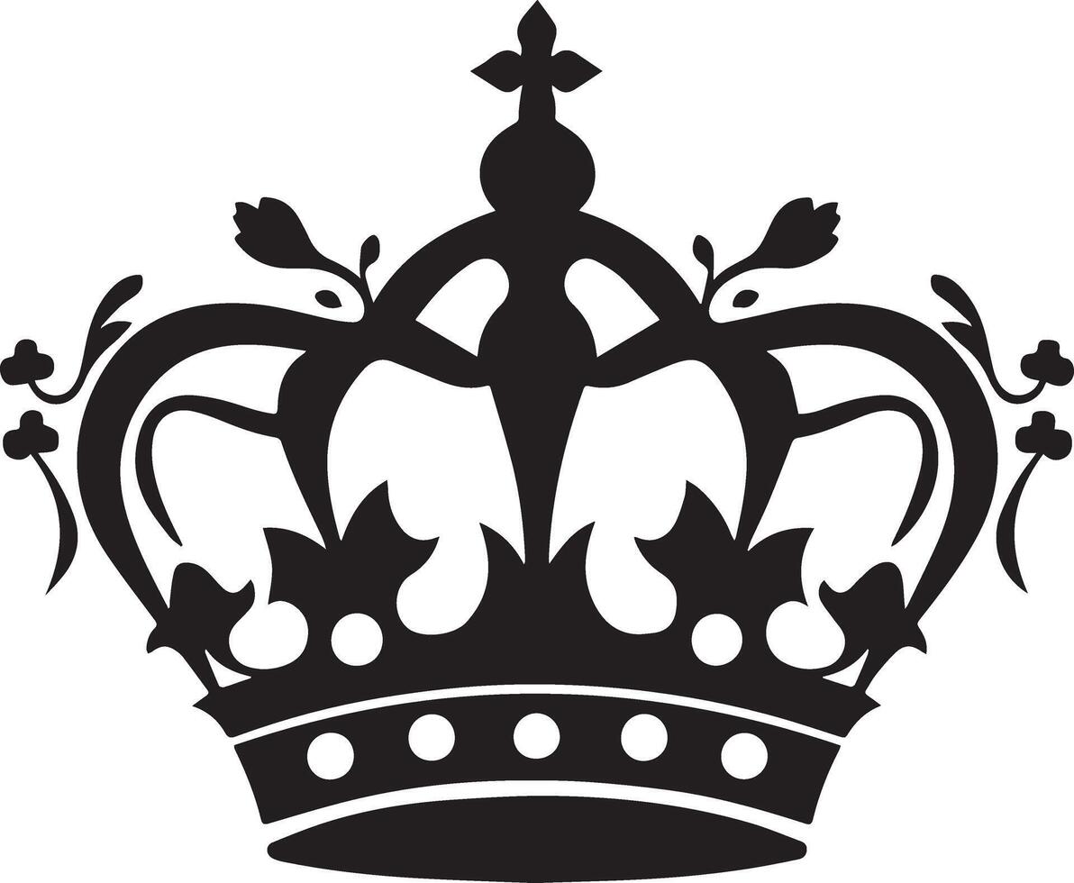 A stunning and unique crown silhouette vector