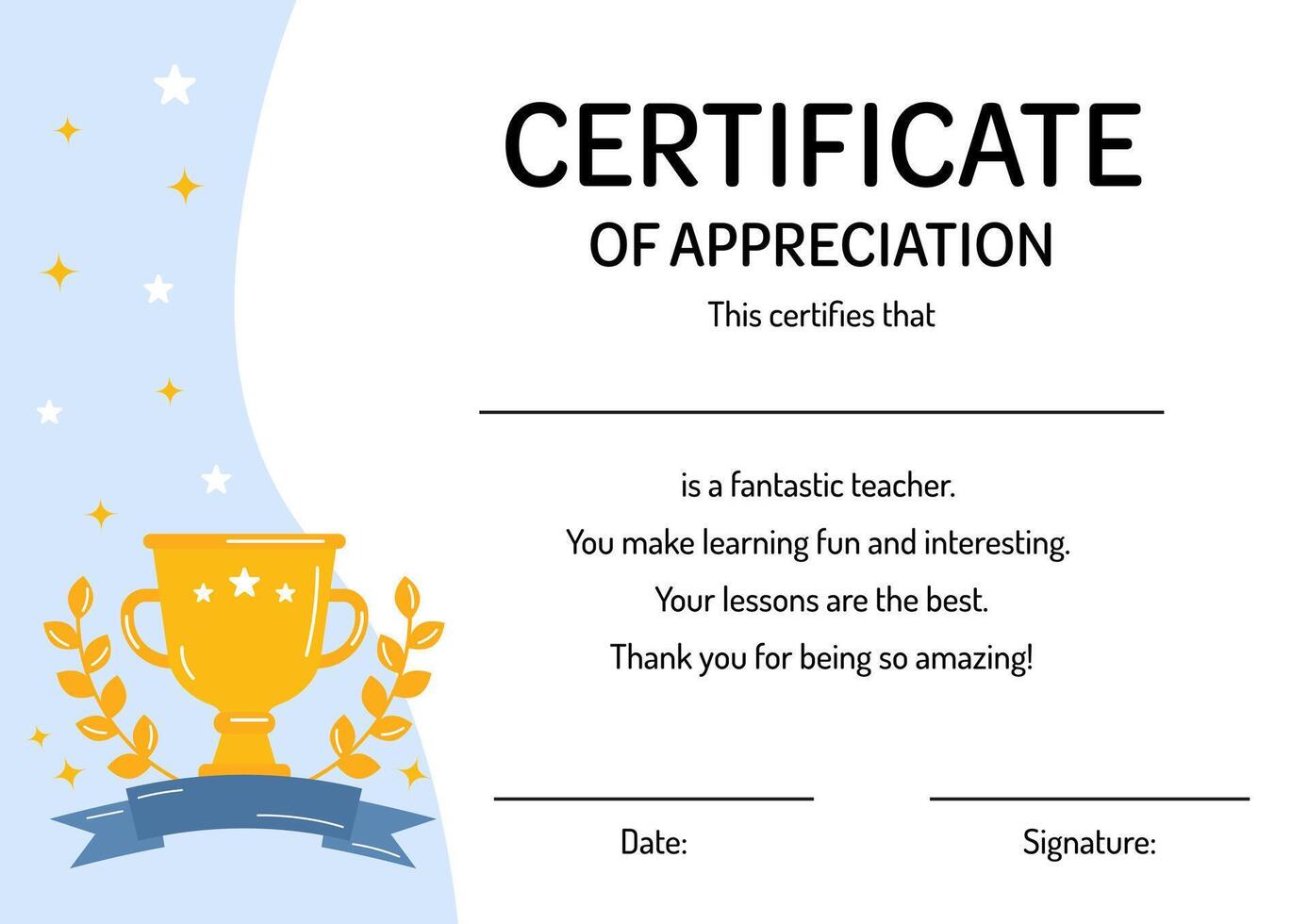 Kindergarten Certificate Of Appreciation Kindergarten Certificate Of Appreciation