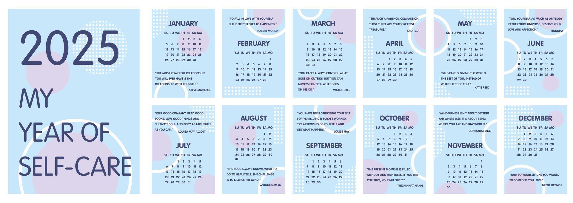 Calendar 2025 template. Monthly calendar 2025 template. Self care calendar with quotes about mindfulness, self care. Starts Monday. Modern calendar for office, organizer, working place, wall, table. 48791051 Vector Art at Vecteezy calendar-2025-template-monthly-calendar-2025-template-self-care-calendar-with-quotes-about-mindfulness-self-care-starts-monday-modern-calendar-for-office-organizer-working-place-wall-table-48791051-vector-art-at-vecteezy