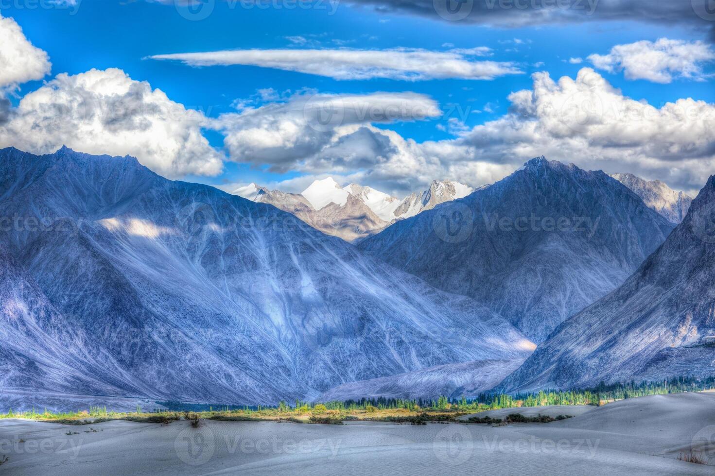 Sand dunes. Nubra valley, Ladakh, India photo