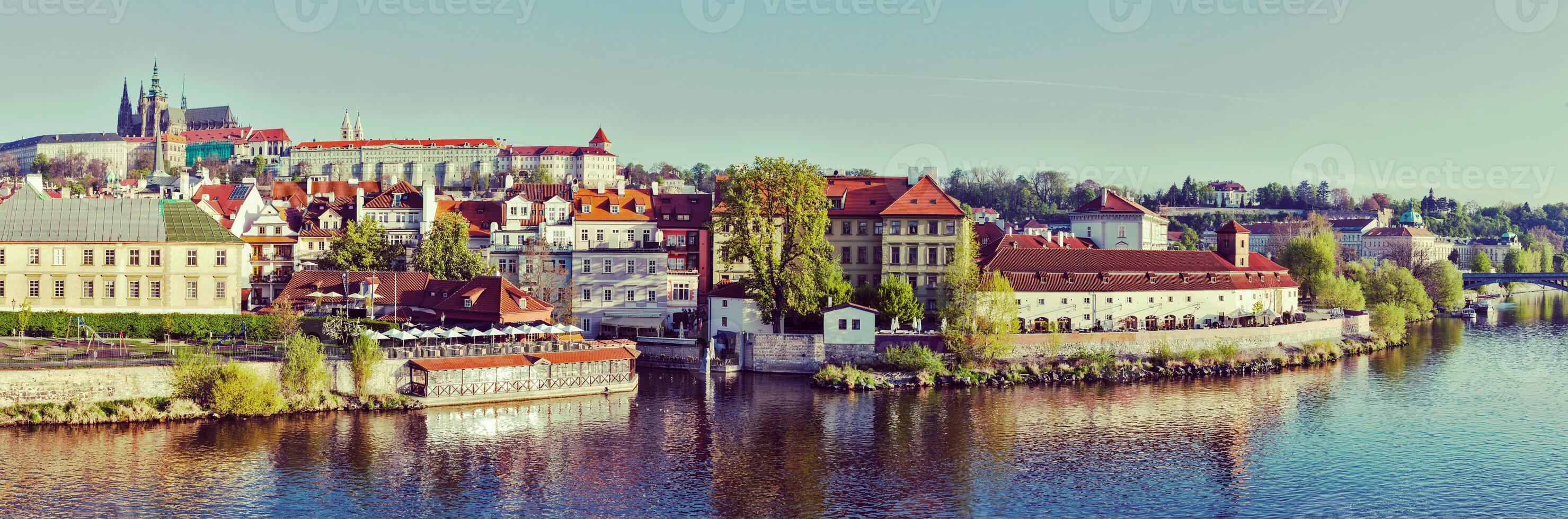 Panorama of historic center of Prague Gradchany Prague Castle photo
