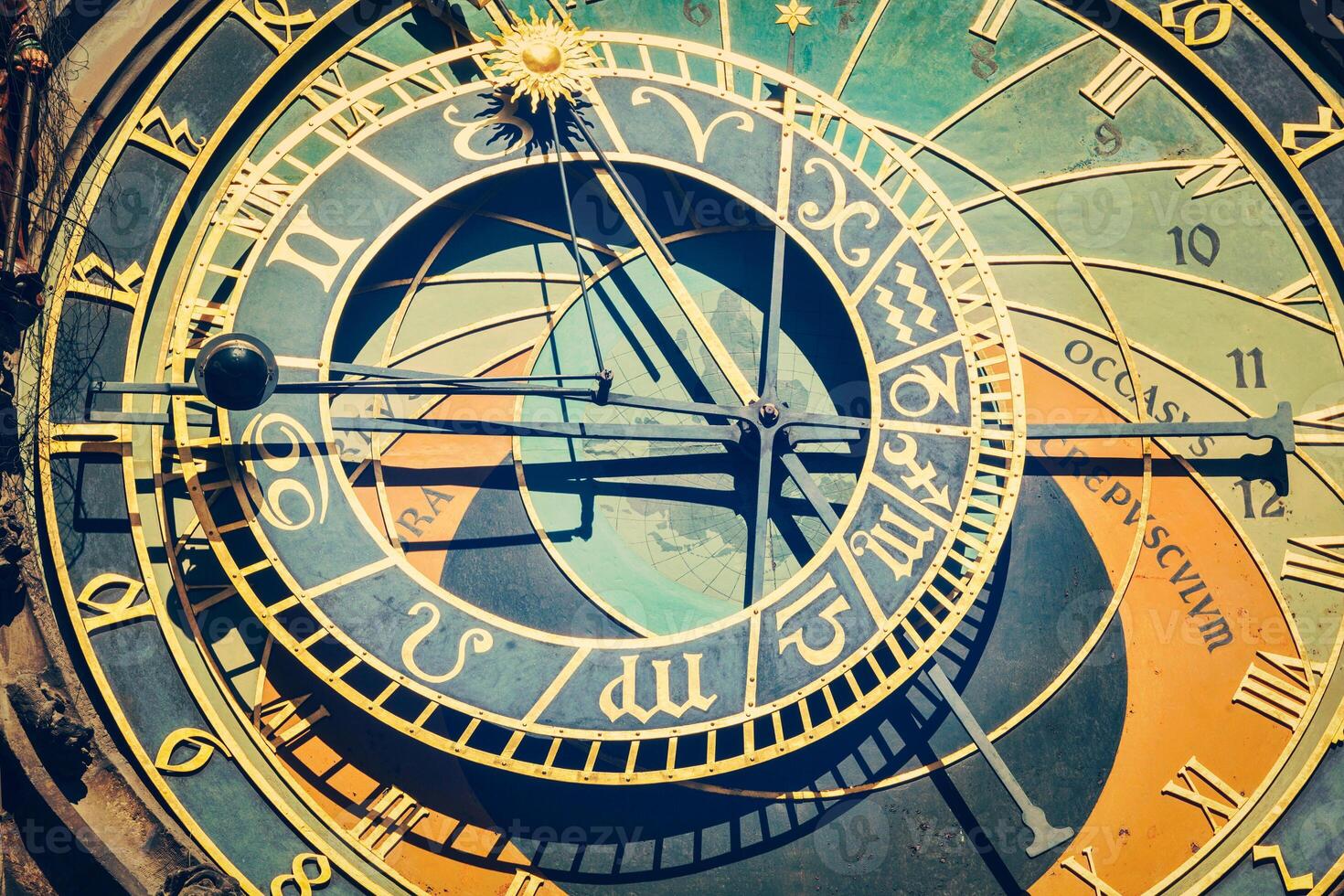 Prague astronomical clock photo