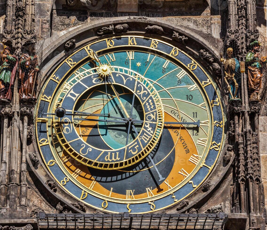 Prague astronomical clock photo