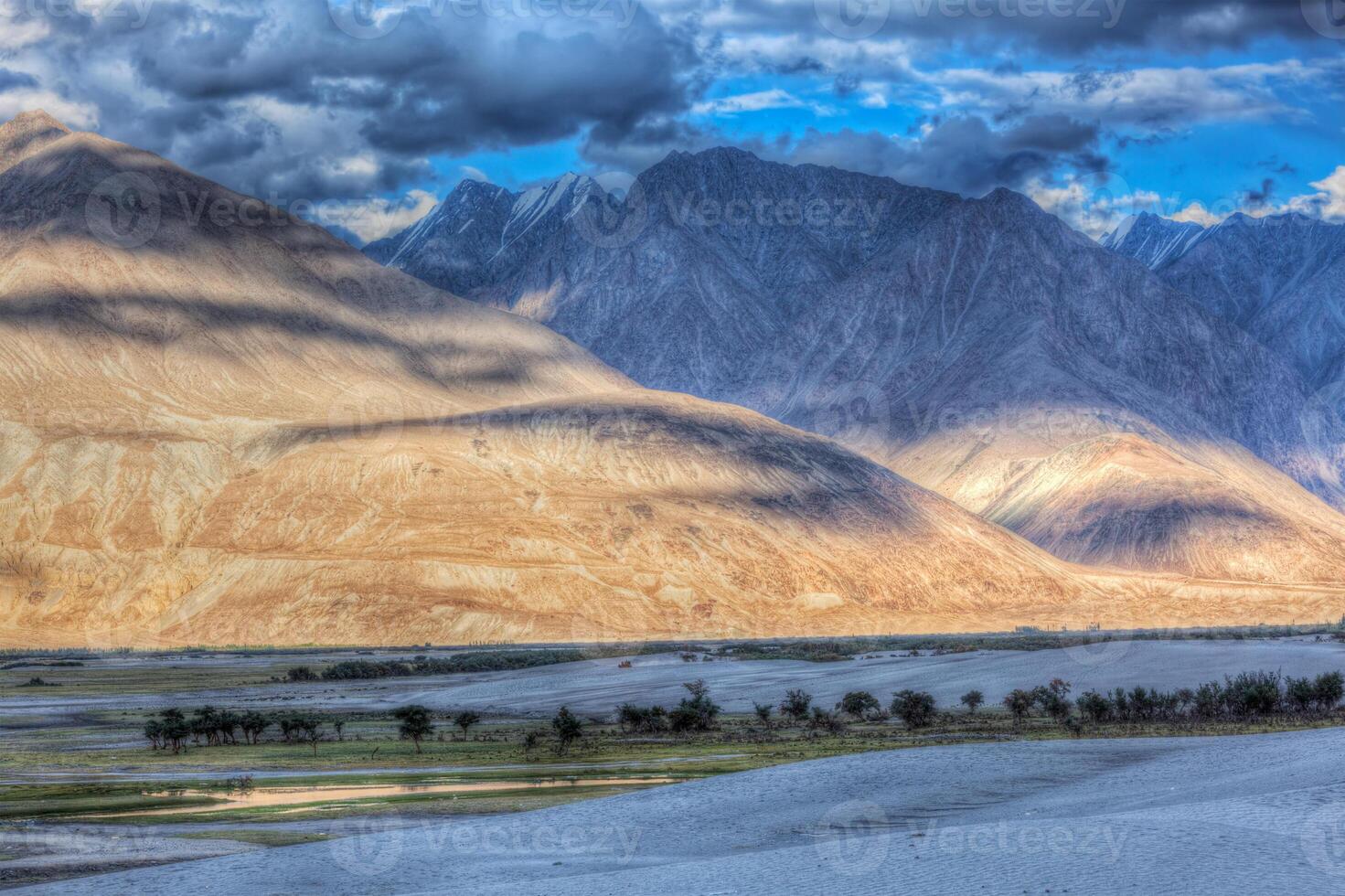 Sand dunes. Nubra valley, Ladakh, India photo
