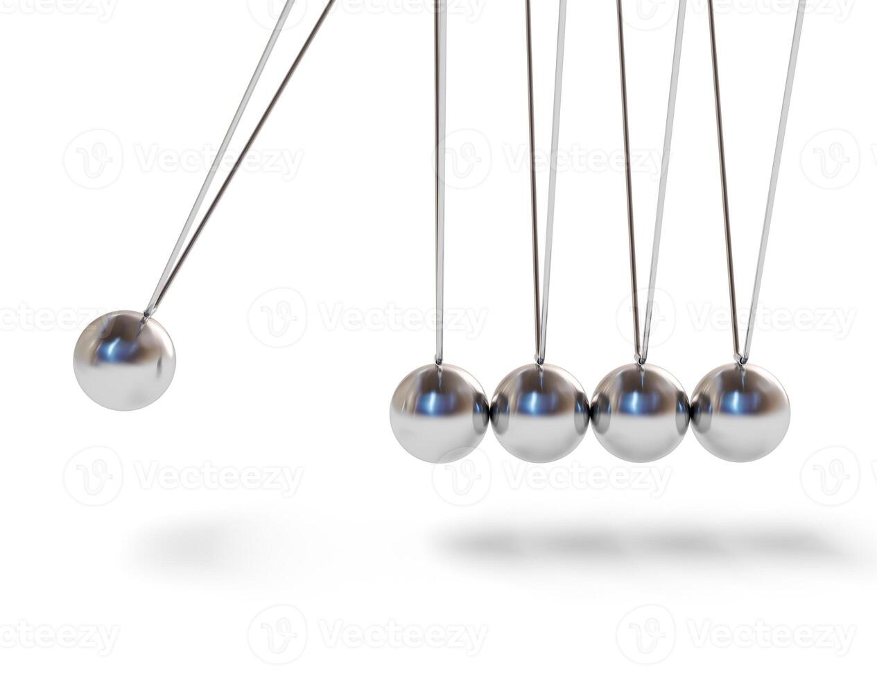 Action sequrence concept Newton's cradle executive photo