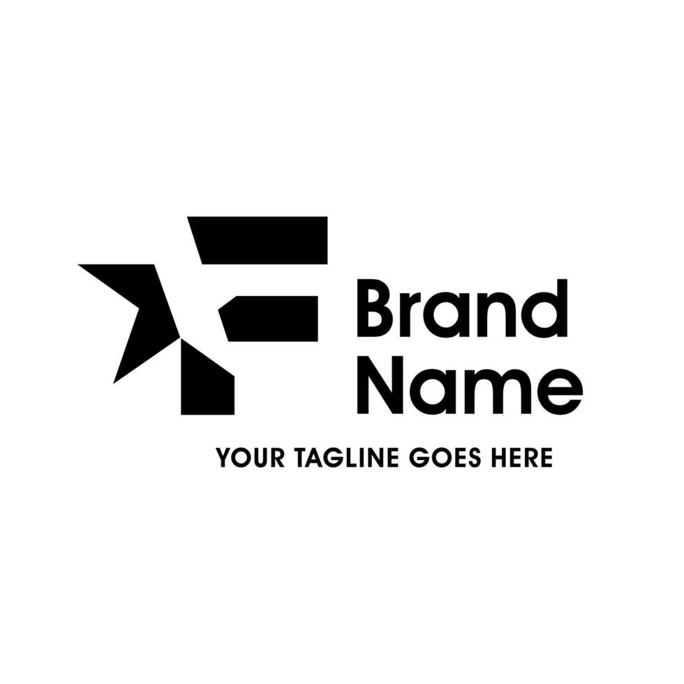 Simple and Memorable Initial F Star Logo vector