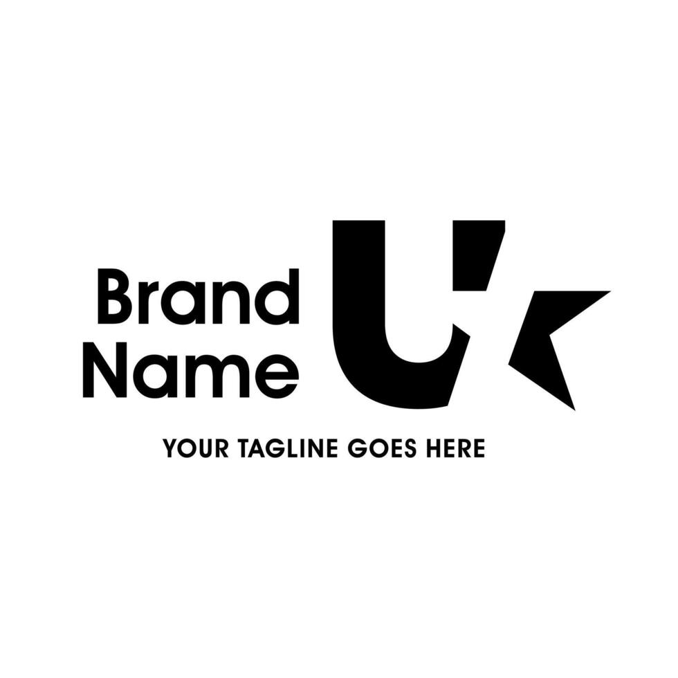 Simple and Memorable Initial U Star Logo vector