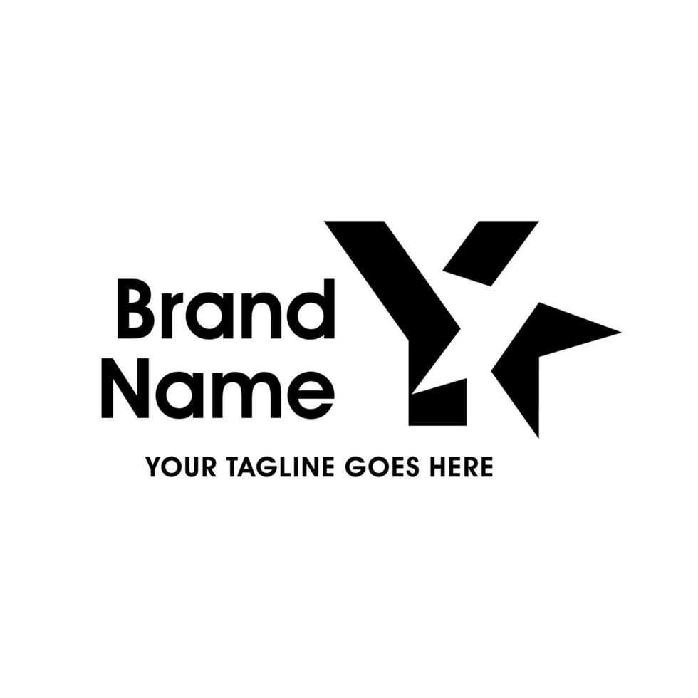 Simple and Memorable Initial Y Star Logo vector