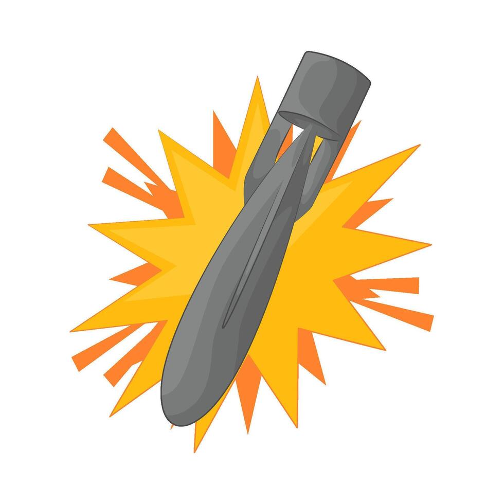 Illustration of nuclear bomb vector