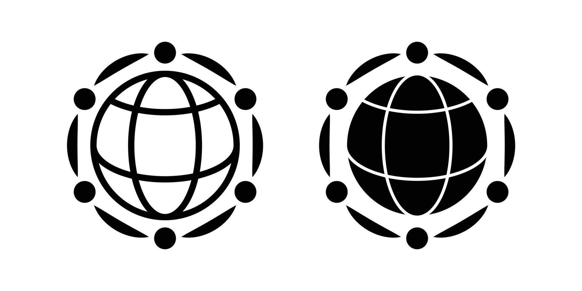 around the world icon vector