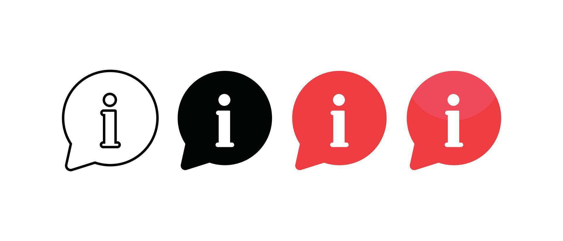 information icon symbol vector