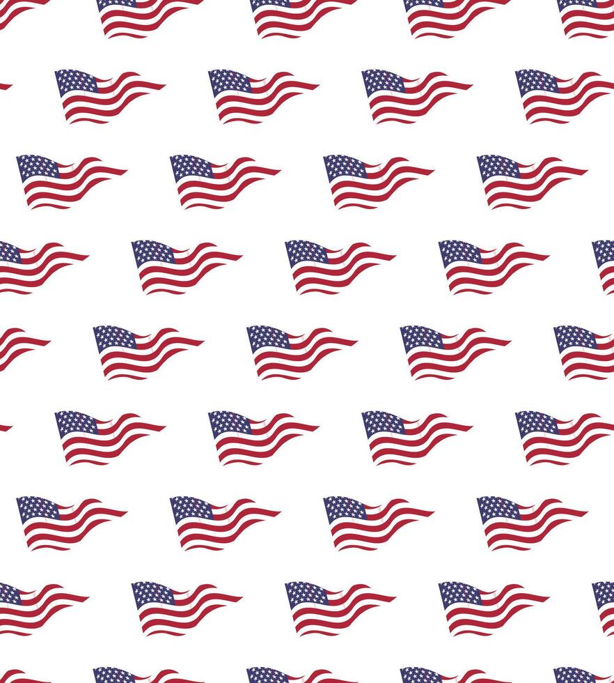american flag pattern vector
