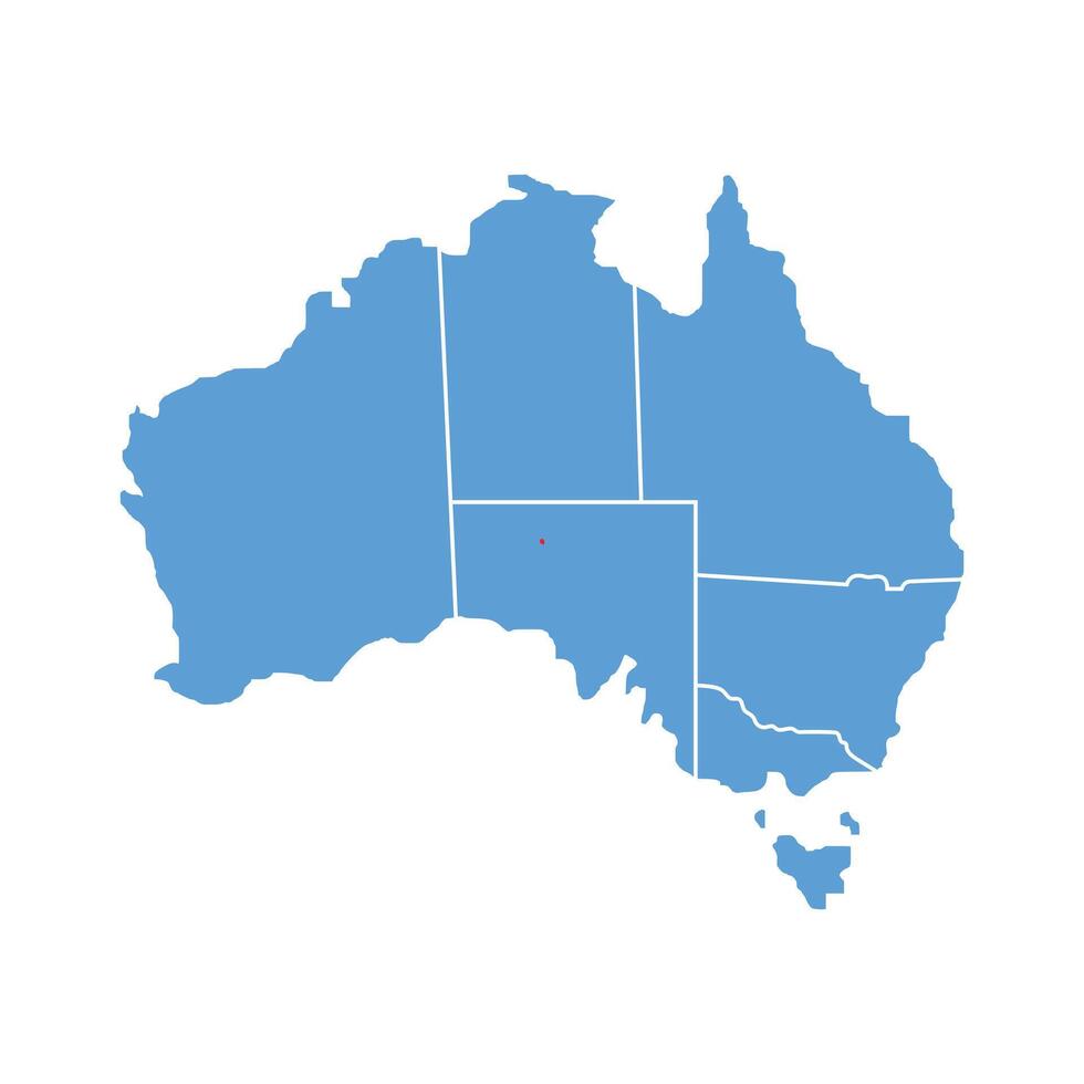 map australia blue vector