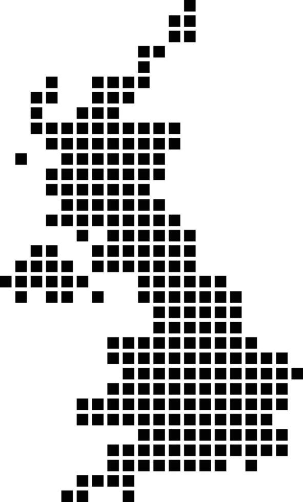 map united kingdom pixel vector