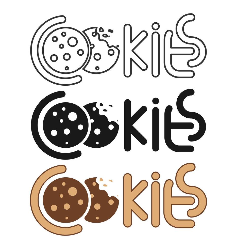 cookies logo design vector