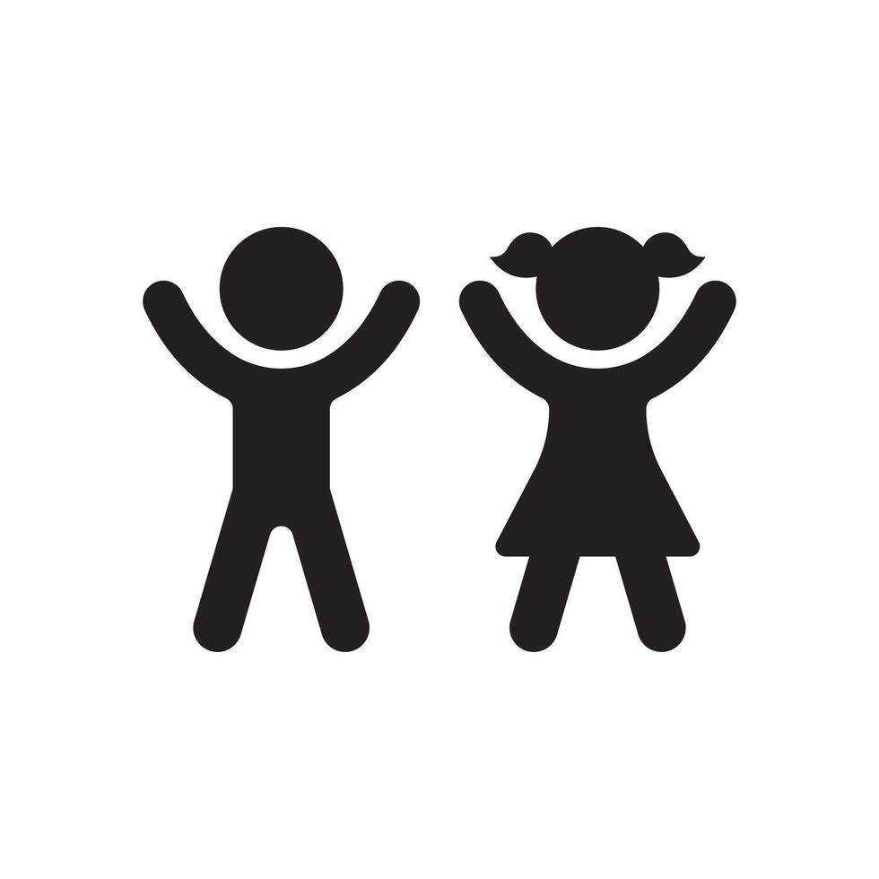 kids icon modern vector