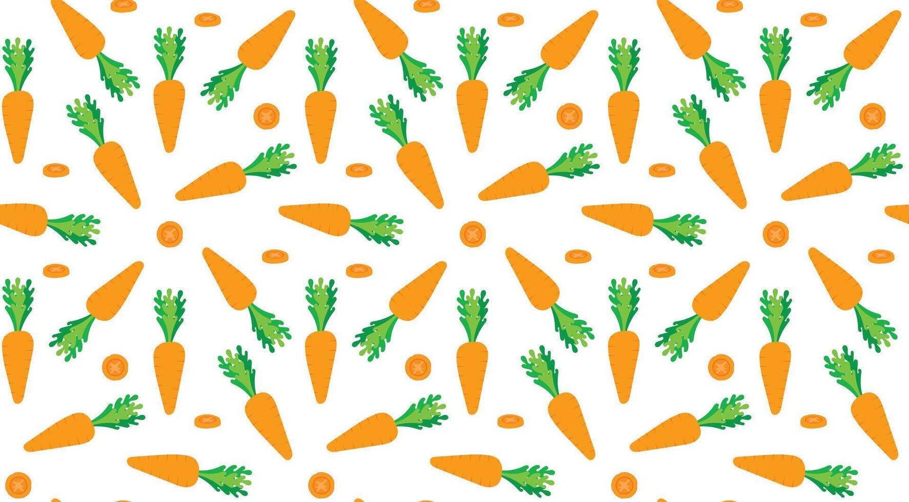 carrot pattern design vector