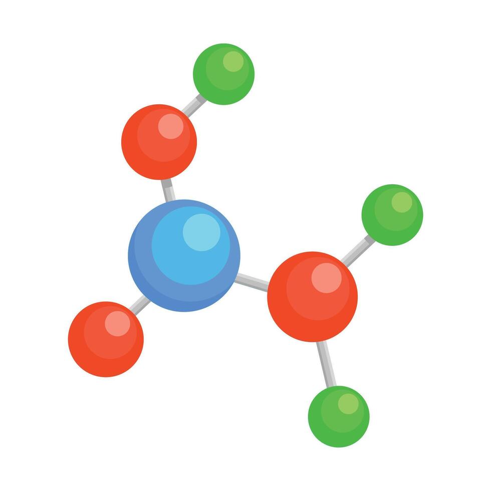 molecule structure illustration vector