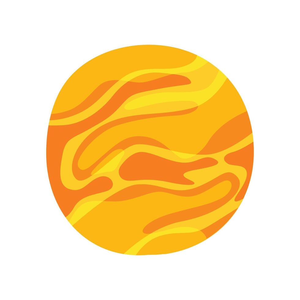 Venus planet flat illustration vector