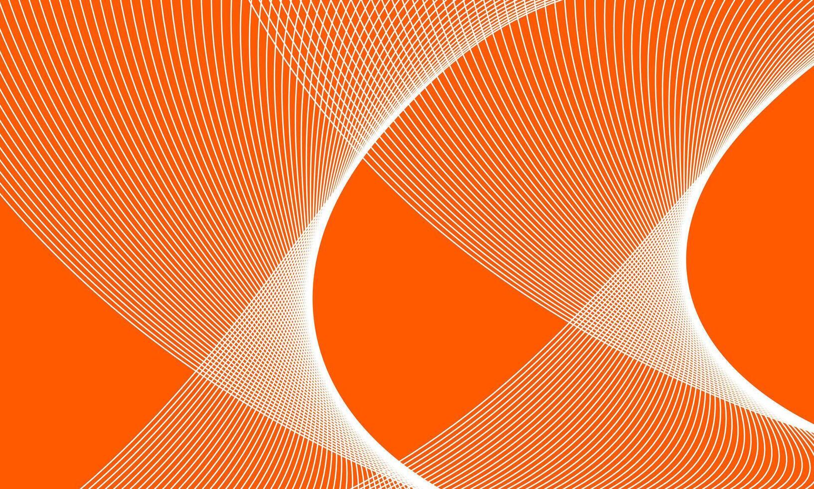 abstract orange lines background vector