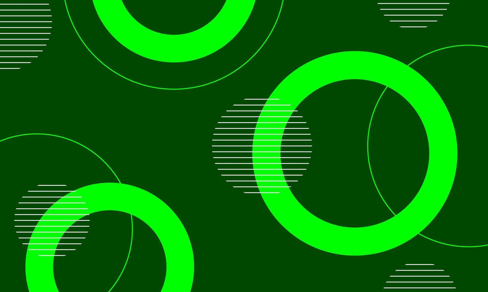 abstract green circle background vector