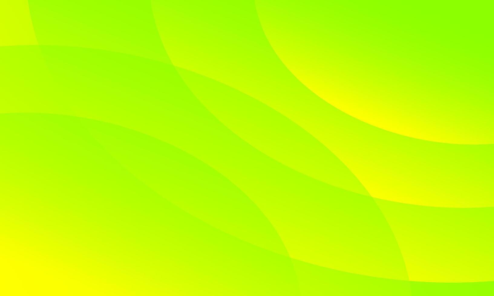 abstract green yellow curved background vector