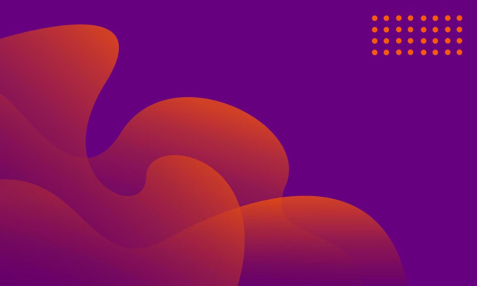 abstract purple orange wave background vector