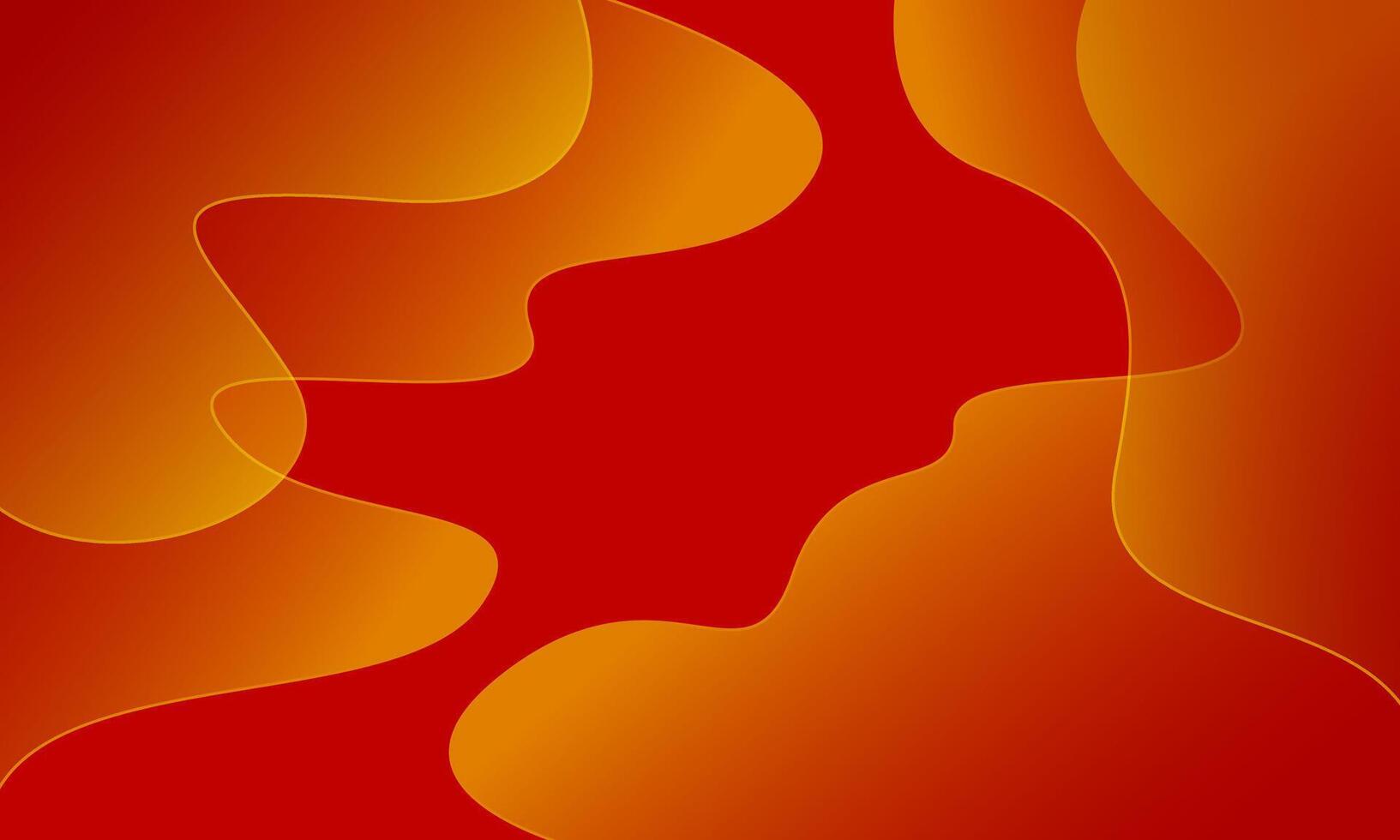 abstract red yellow wave background vector