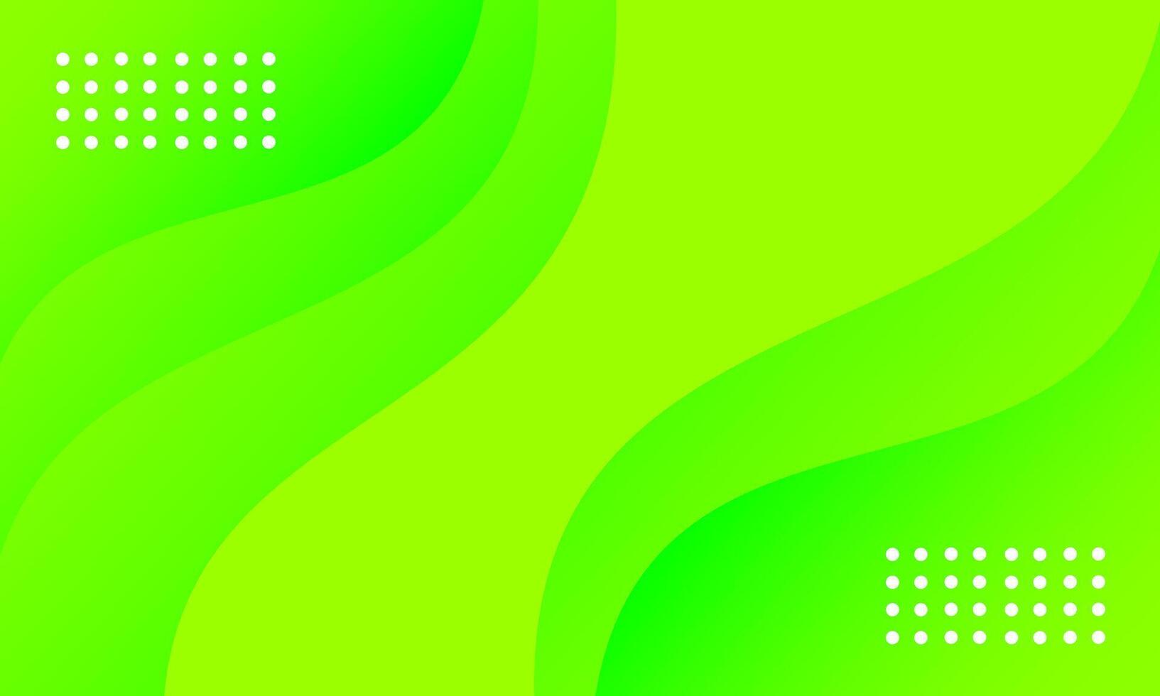 abstract green stacked curved background vector