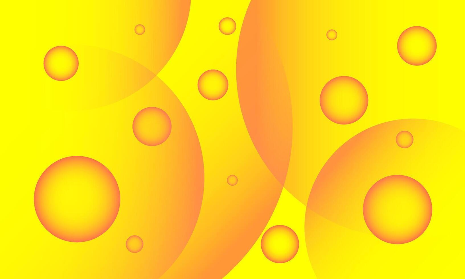 abstract yellow bubble background vector