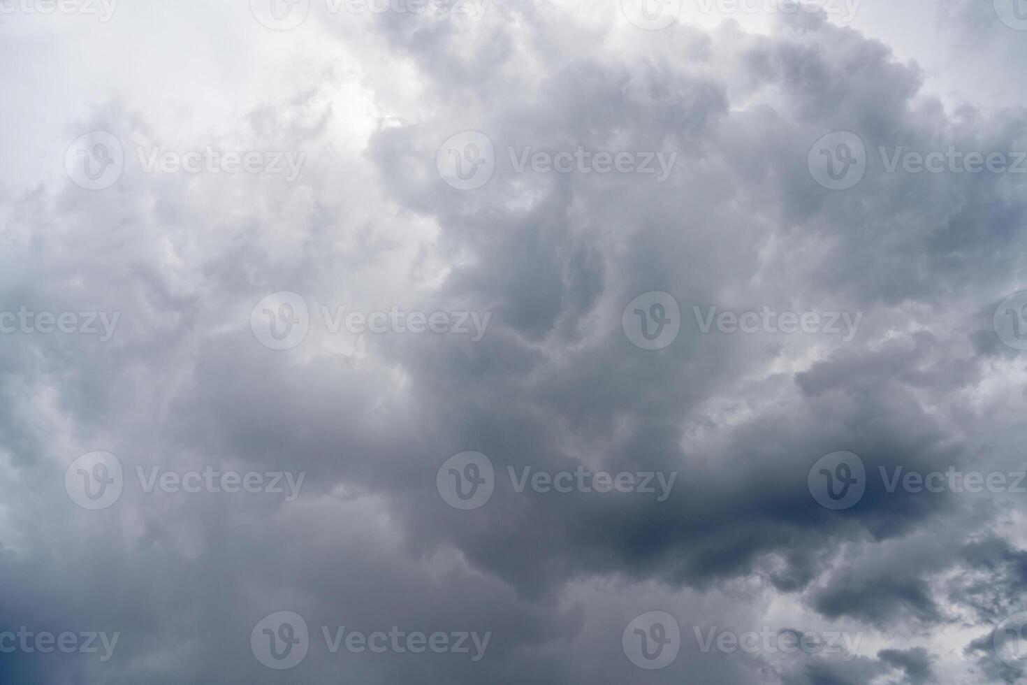 dark grey clouds before the storm photo