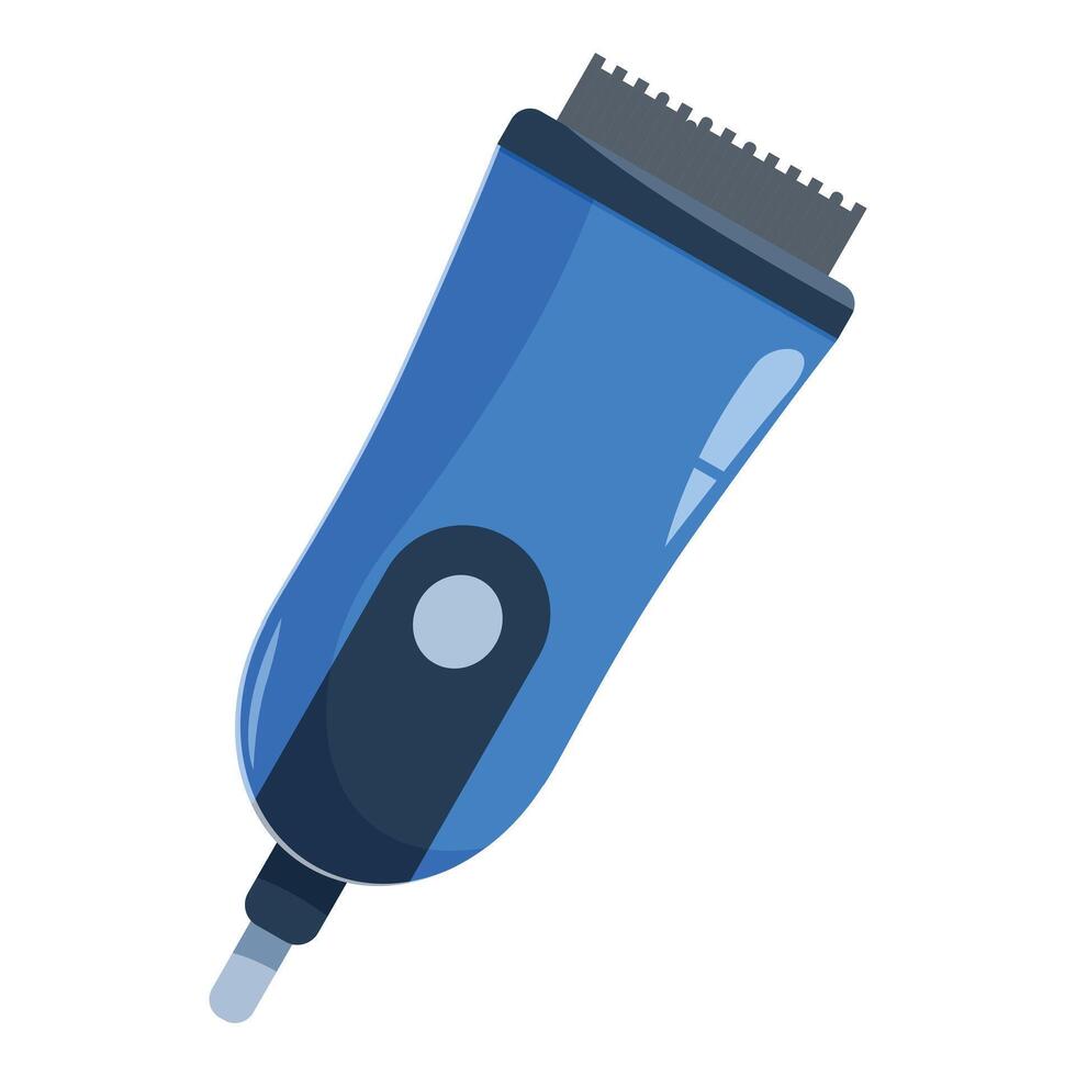 Electric hair clipper creating modern hairstyle for men vector
