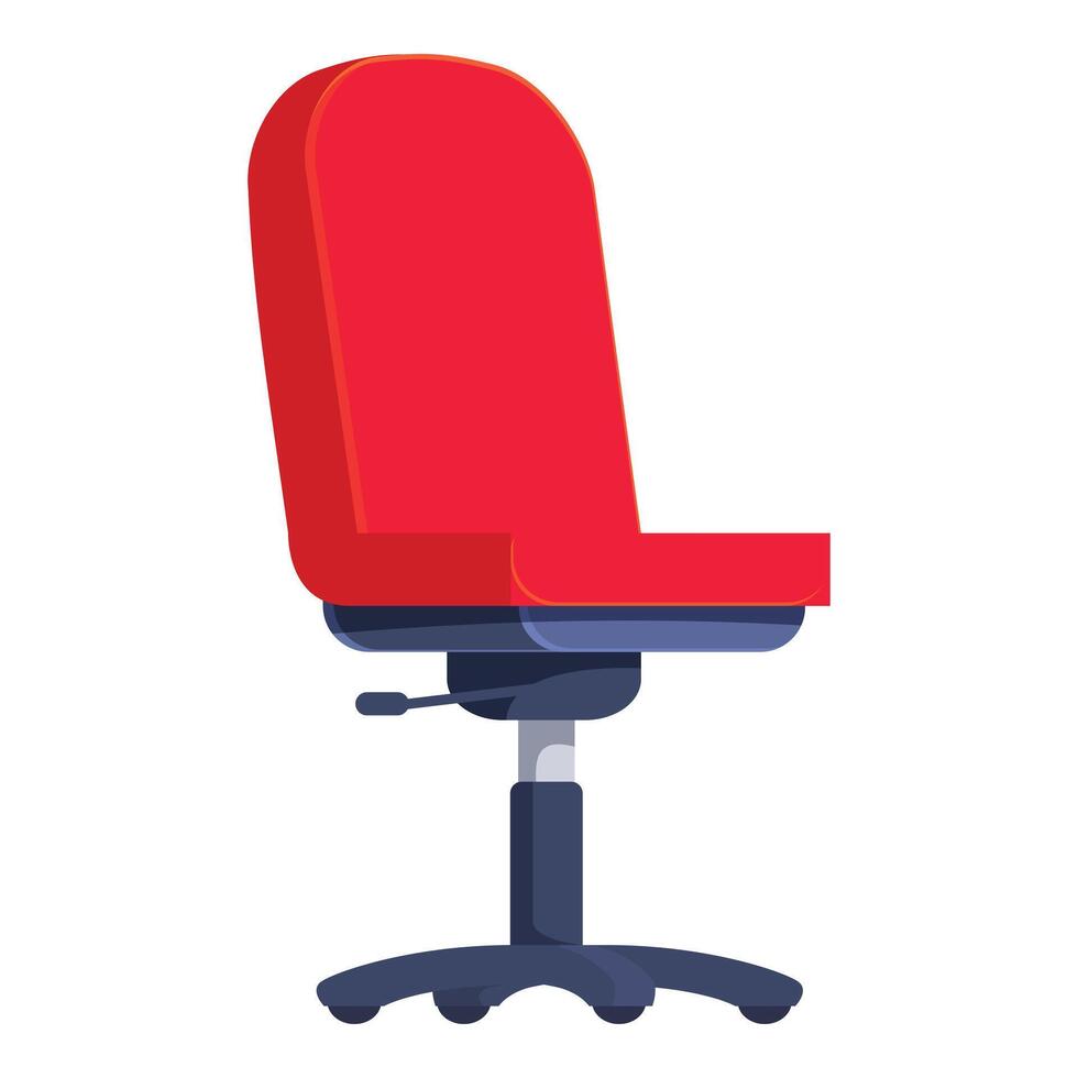 Red office chair standing out from the crowd vector
