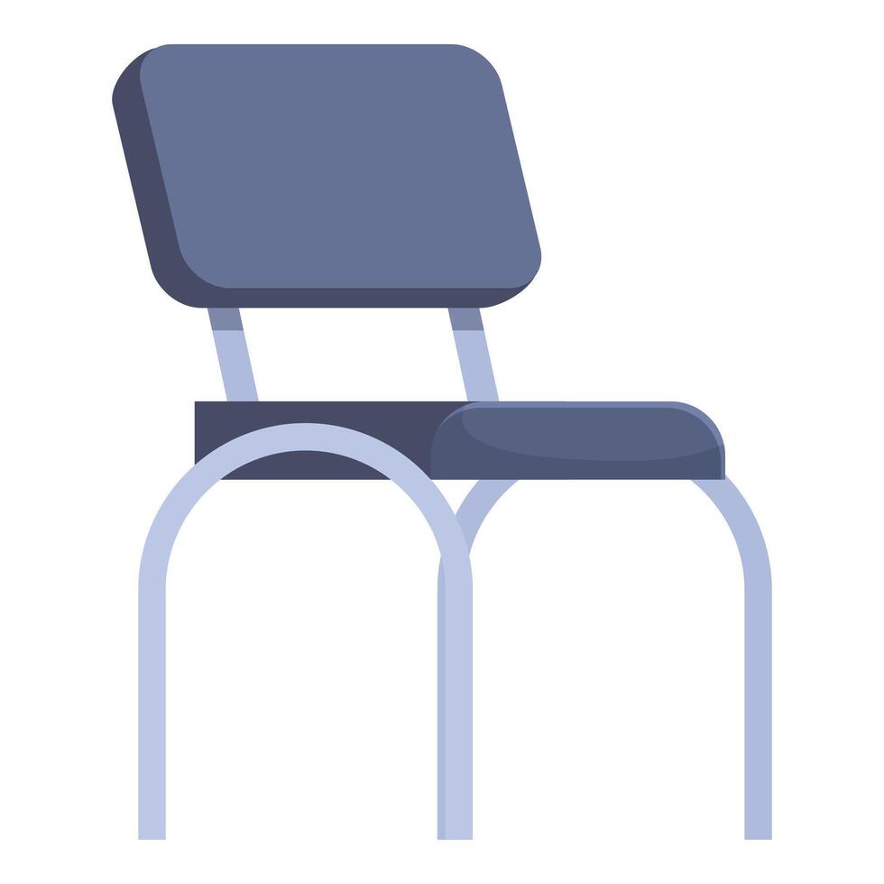 Modern chair standing out on white background vector