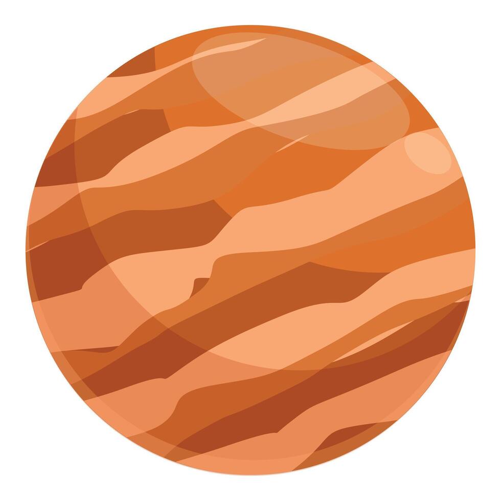 Venus planet is rotating in the outer space vector