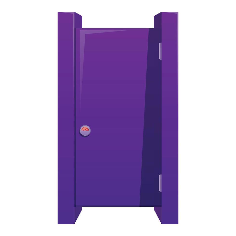 Public toilet cabin icon showing restroom availability vector