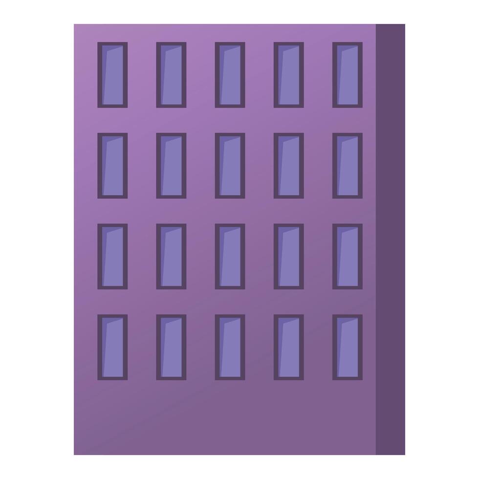 Modern city building showing urban life with windows and facade vector